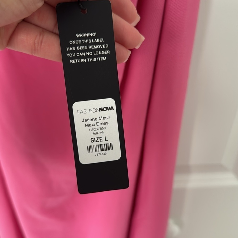 Elegant Pink Spaghetti Strap Backless Dress - Picture 5 of 5